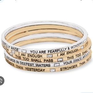 Premier designs rest assured set of 5 bangle bracelets